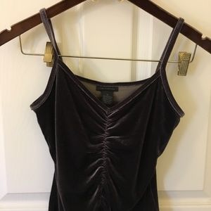 Express, Tanktop, Velour, Color Plum, Size S